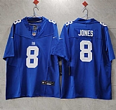 Men's New York Giants #8 Daniel Jones Blue 2023 F.U.S.E. Vapor Untouchable Limited Stitched Jersey,baseball caps,new era cap wholesale,wholesale hats